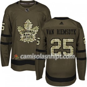 Camisola Toronto Maple Leafs James Van Riemsdyk 25 Adidas 2017-2018 Camo Verde Authentic - Homem